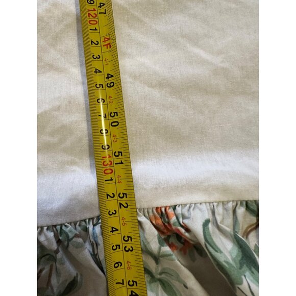 Vtg Ralph Lauren Floral Pewter Toulouse Bed Skirt Full Country Chic rare Read - Picture 5 of 15